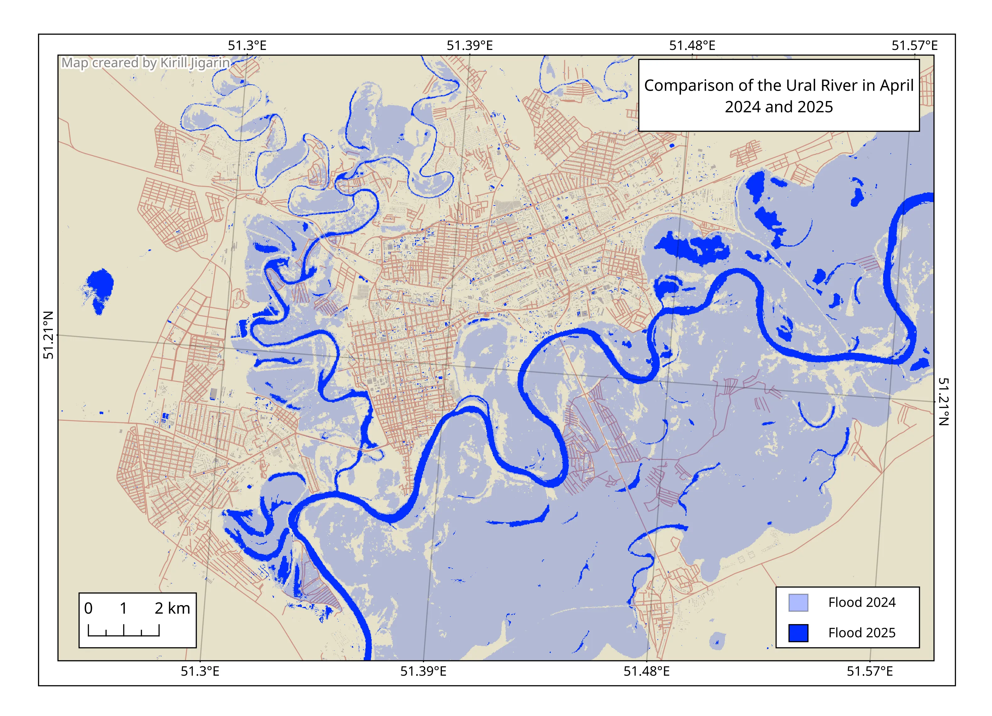 Flood map
